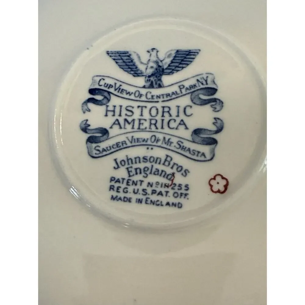 Johnson Brothers Historic America Blue Covered Wagon Bread & Butter Plate 6 3/8”
